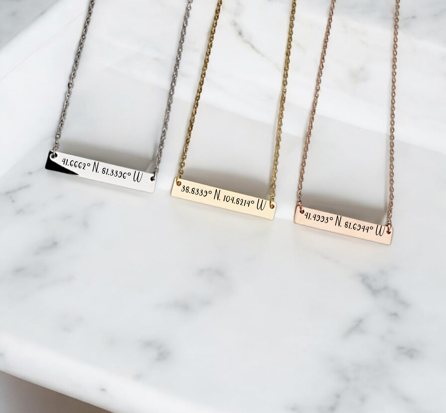 Personalized Bar Necklace – Custom Engraved Inspirational Quote Necklace for Her, Gift for Birthday, Graduation, or Motivation