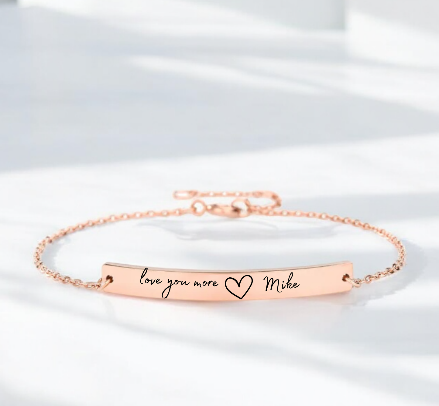 Personalized Engraved Bracelet – Custom Name Bar Bracelet Gift for Her Birthday, Anniversary or Bridesmaids