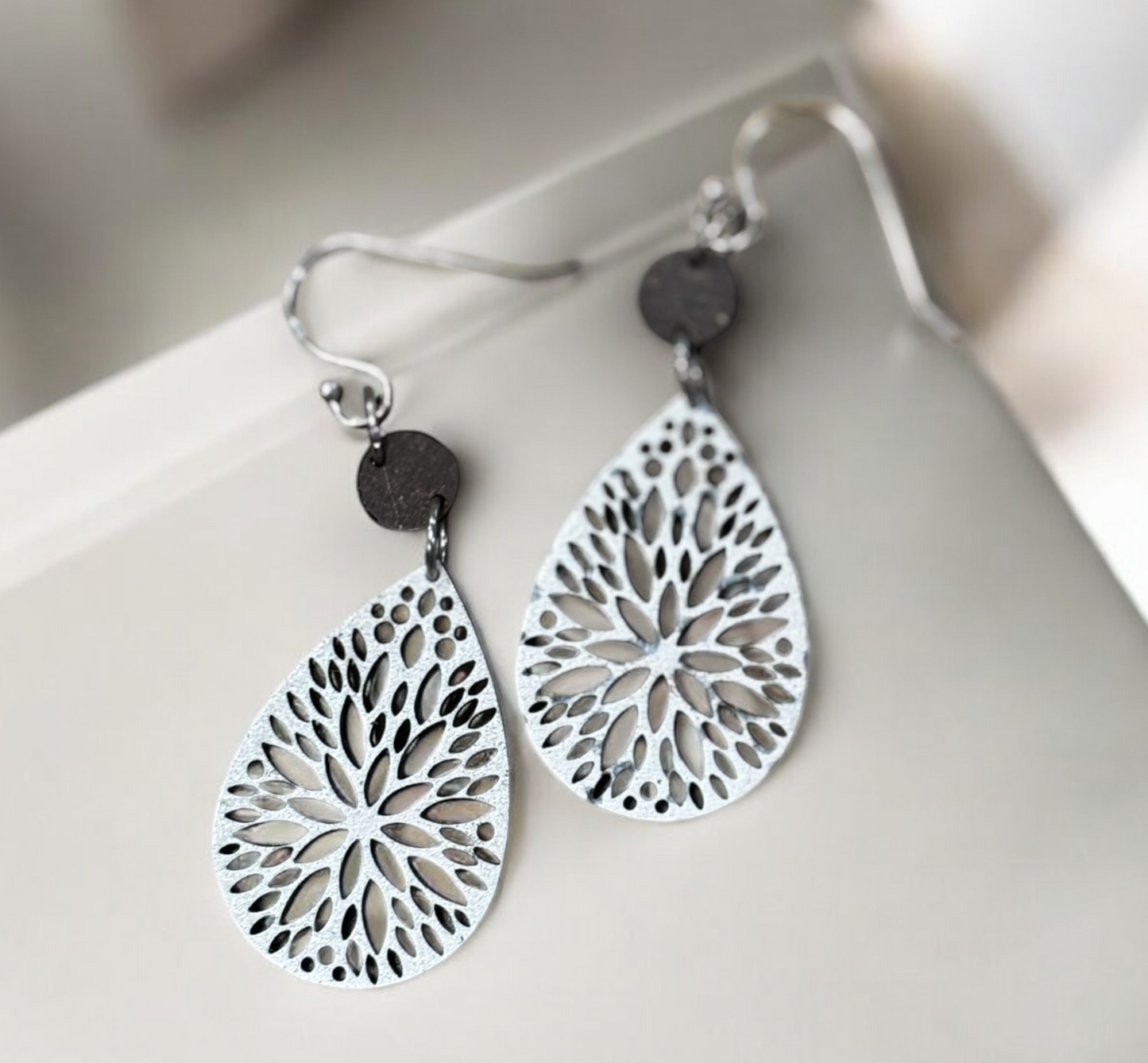 Rustic Romance Lace-Cut Teardrops - Handmade Bride’s Something New
