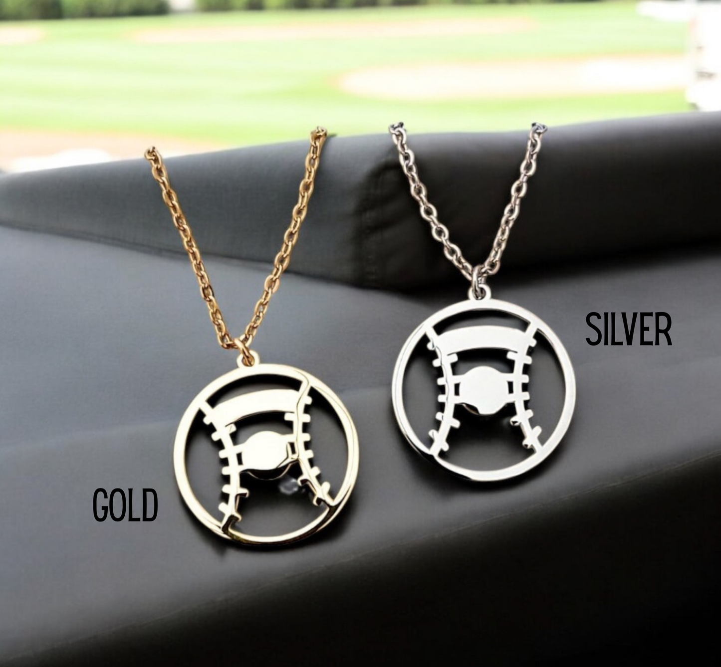 Personalized Baseball Pendant Necklace – Custom Engraved Sports Jewelry Gift for Players, Coaches & Baseball Moms