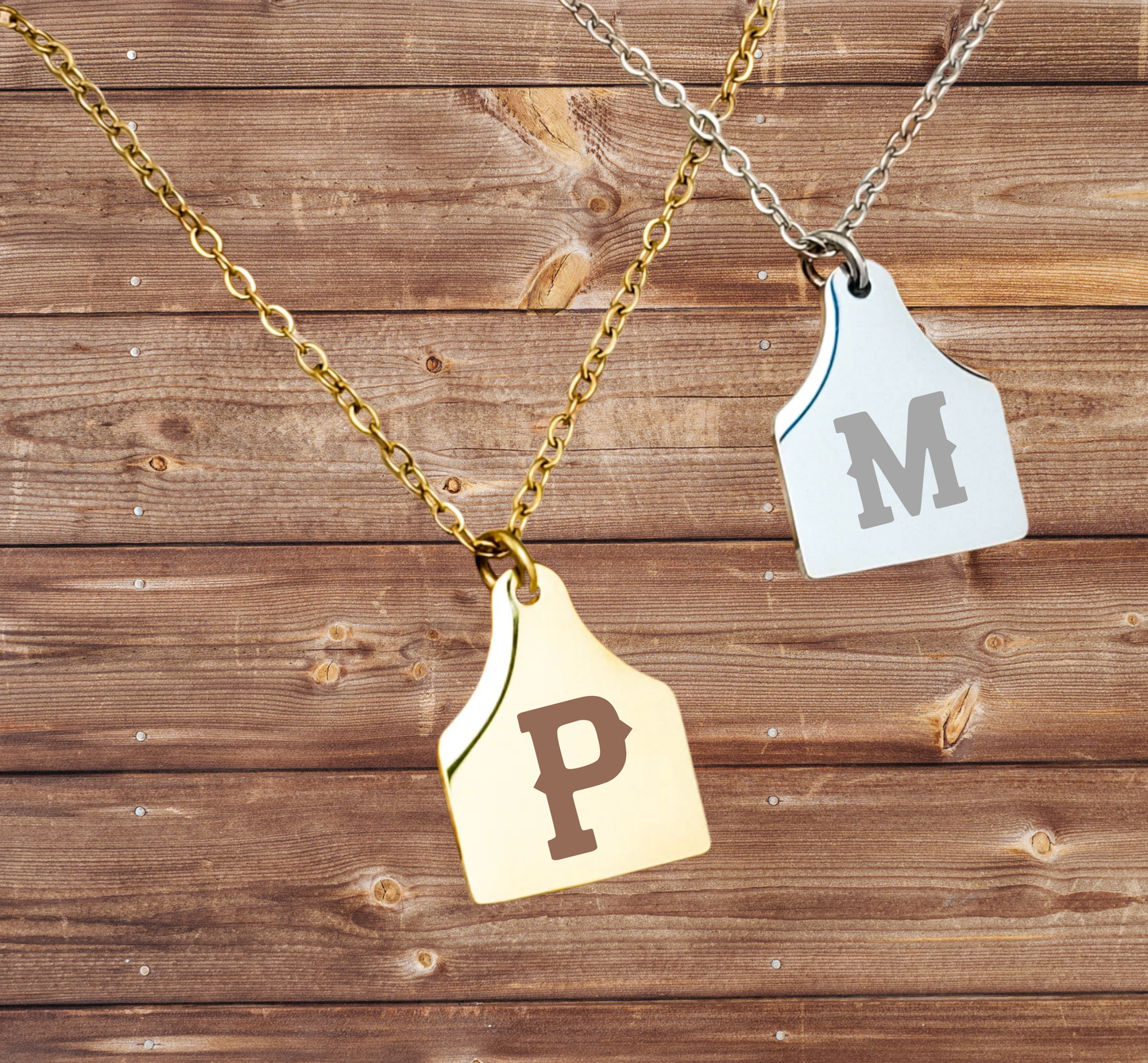 Personalized Cow Tag Necklace – Custom Engraved Farm Animal Pendant Gift for Her