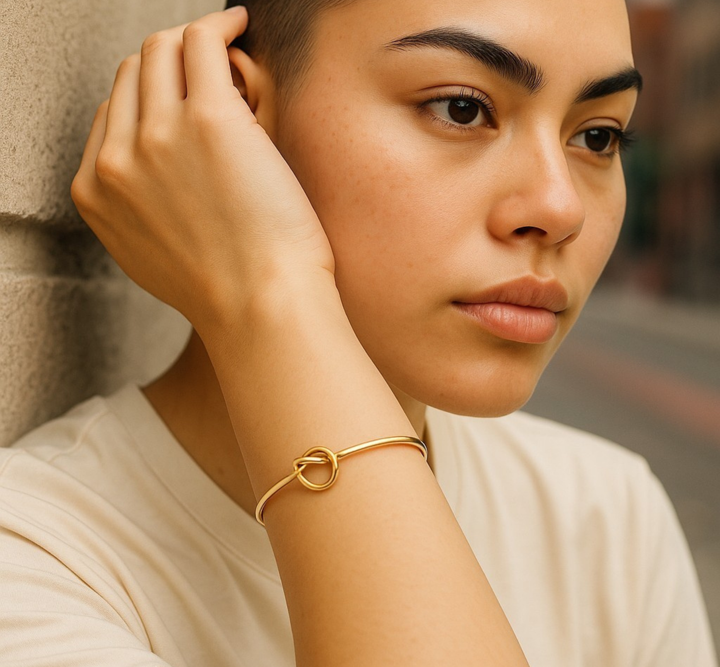 Heart Bangle Bracelet – Custom Gold or Silver Jewelry Gift for Her, Wife, Daughter, or Mom