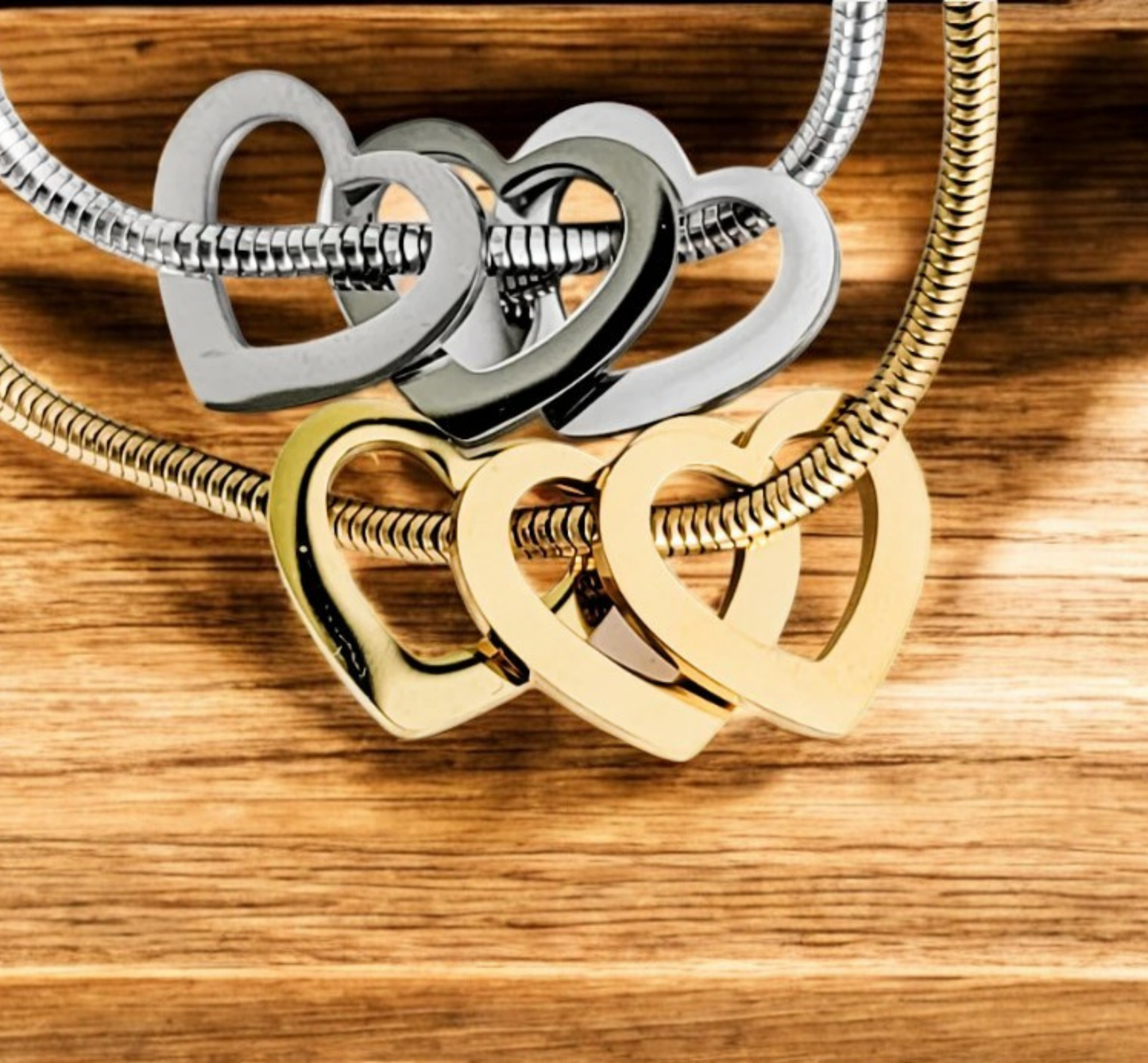 Personalized Heart Charm Bracelet – Custom Engraved Jewelry Gift for Her, Mom, Wife or Daughter