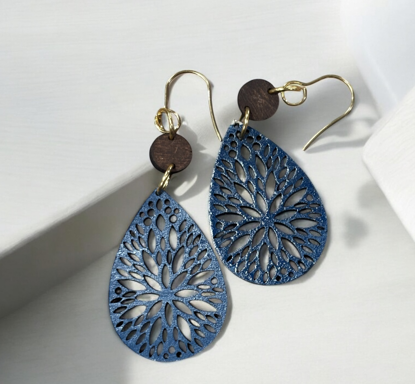 Rustic Romance Lace-Cut Teardrops - Handmade Bride’s Something New