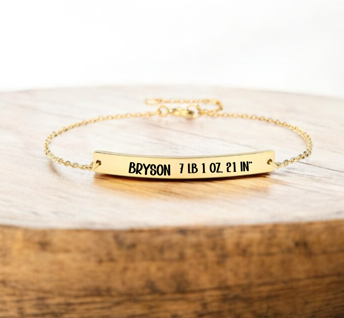 Personalized Engraved Bracelet – Custom Name Bar Bracelet Gift for Her Birthday, Anniversary or Bridesmaids