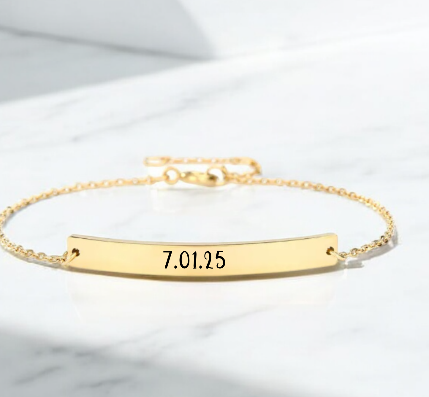 Personalized Engraved Bracelet – Custom Name Bar Bracelet Gift for Her Birthday, Anniversary or Bridesmaids