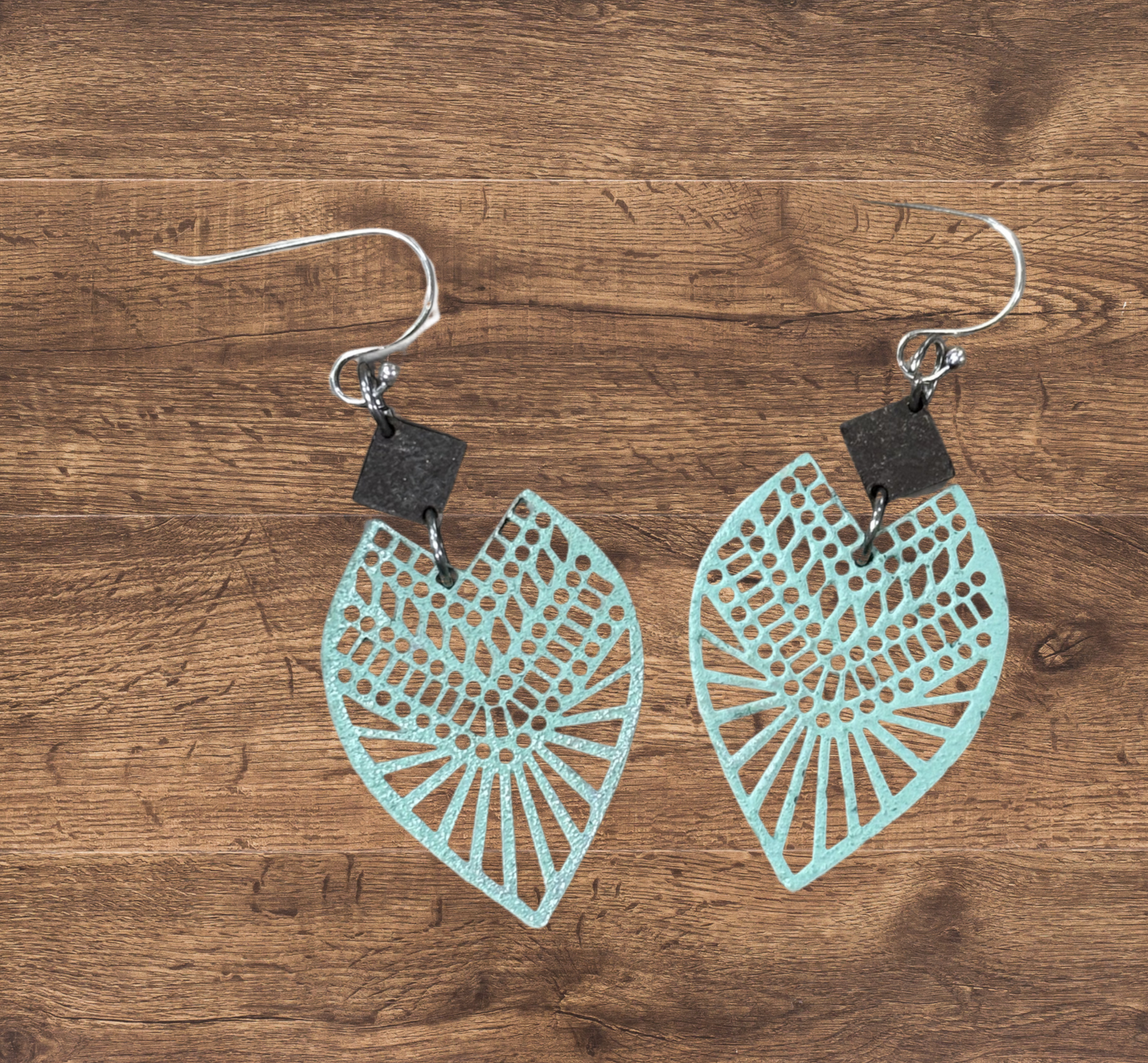 Boho Wooden Teardrop Earrings – Lightweight Handcrafted Statement Dangles for Women with Hypoallergenic Hooks