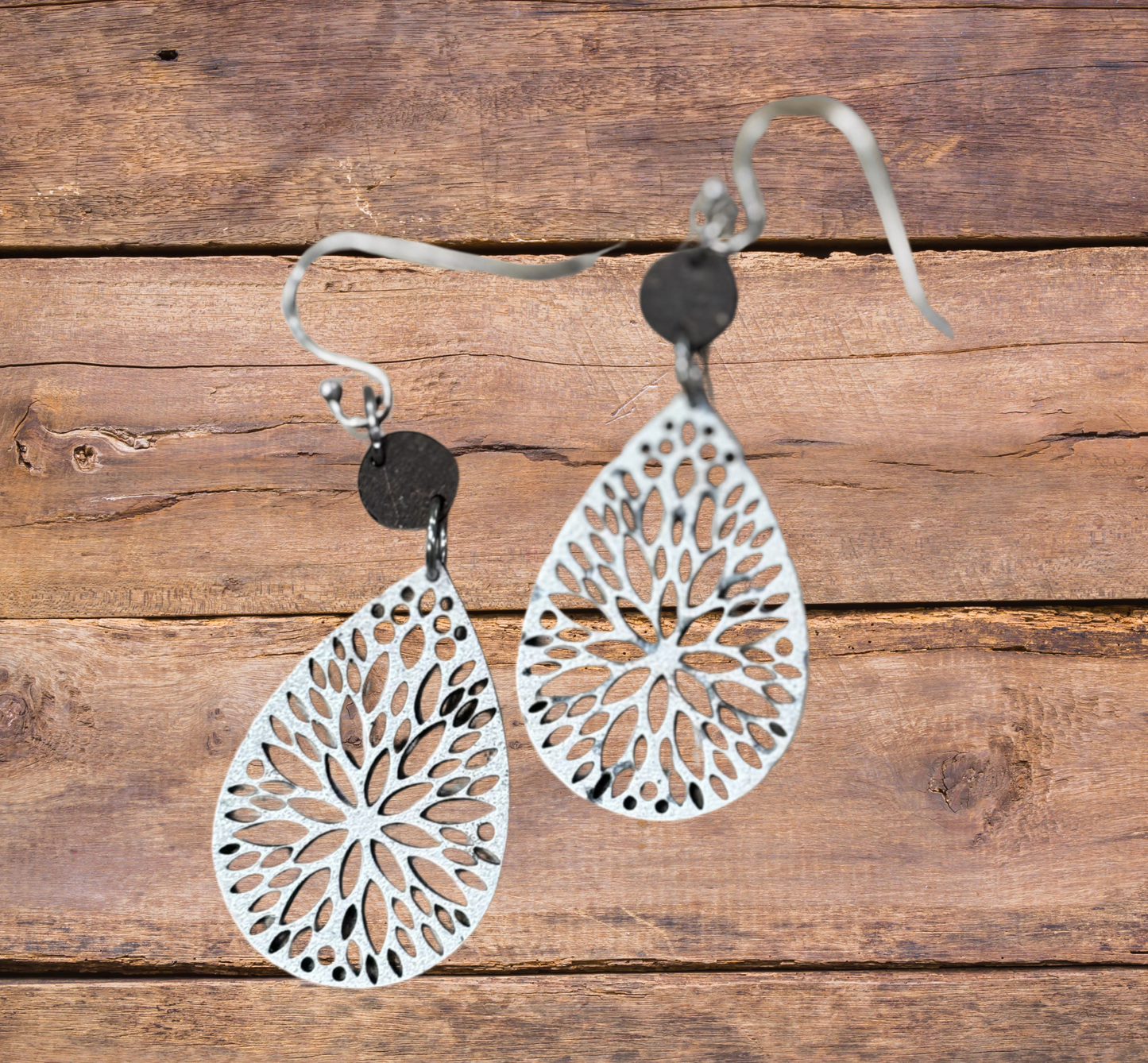 Rustic Romance Lace-Cut Teardrops - Handmade Bride’s Something New