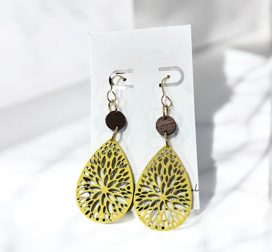 Rustic Romance Lace-Cut Teardrops - Handmade Bride’s Something New