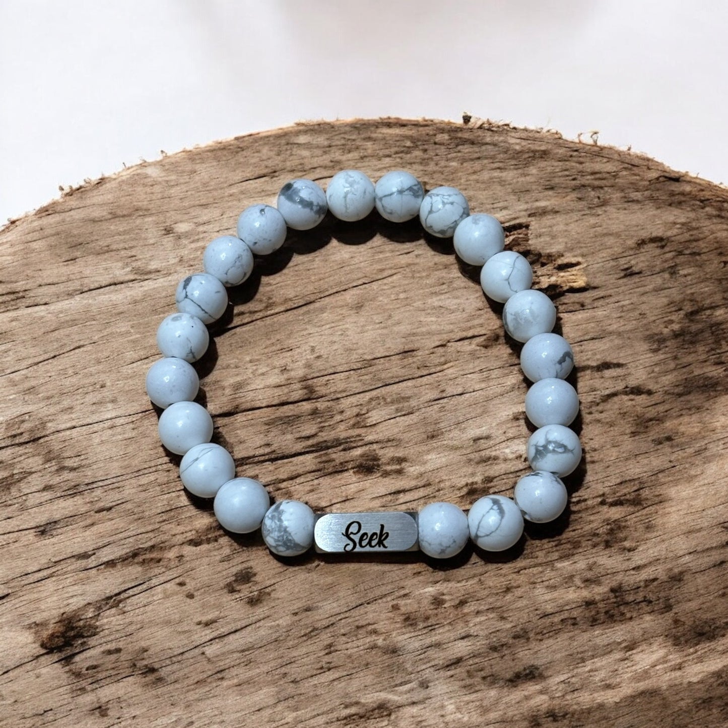Personalized Inspirational Stone Bracelet – Custom Engraved Gift for Best Friend, Her, or You