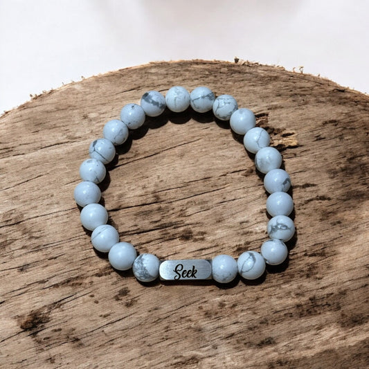 Personalized Adventure Stone Bracelet – Custom Engraved Hiking Gift for Nature Lovers, Travelers & Wanderlust Souls