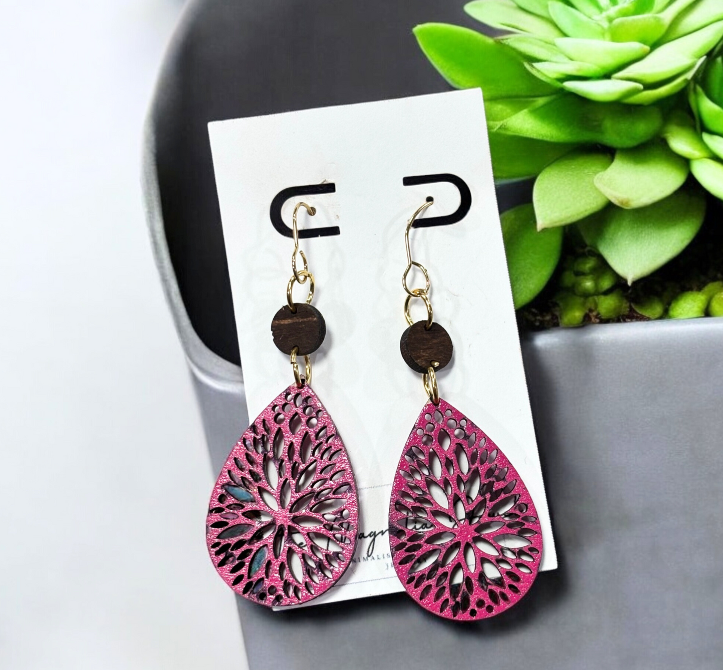Rustic Romance Lace-Cut Teardrops - Handmade Bride’s Something New