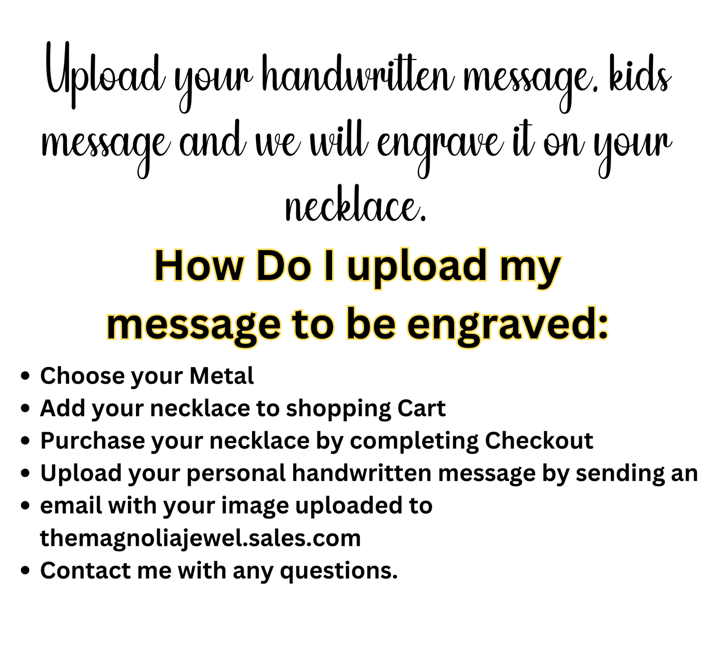 Custom Handwriting Necklace – Actual Handwritten Note Jewelry in Gold or Silver, Memorial Keepsake Gift for Her